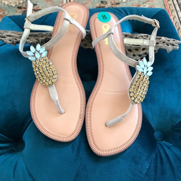 carlos santana pineapple sandals